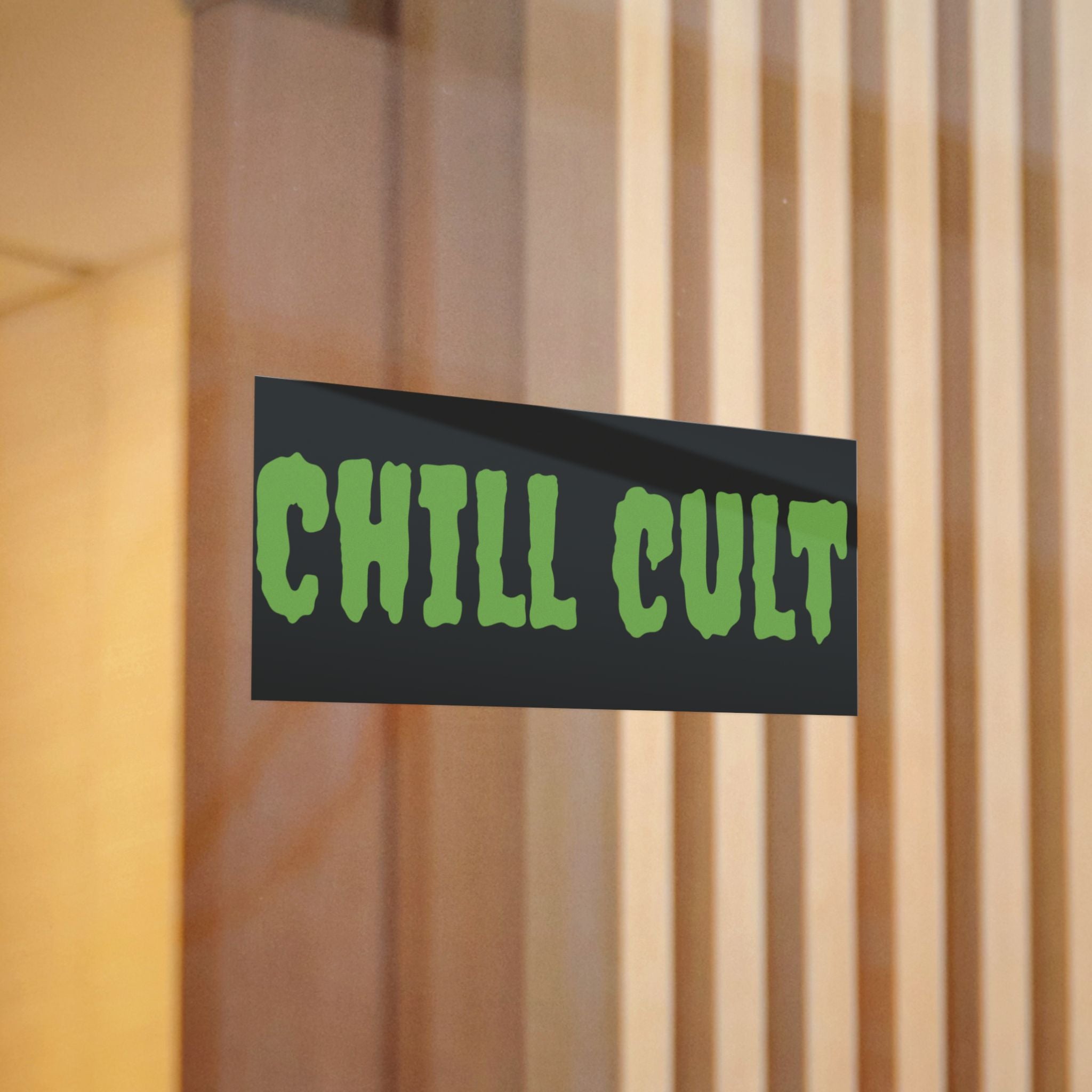 Chill Cult Die-Cut Stickers | Cool Vibe Decals for Laptops, Water Bottles, Skateboards, Aesthetic Decor