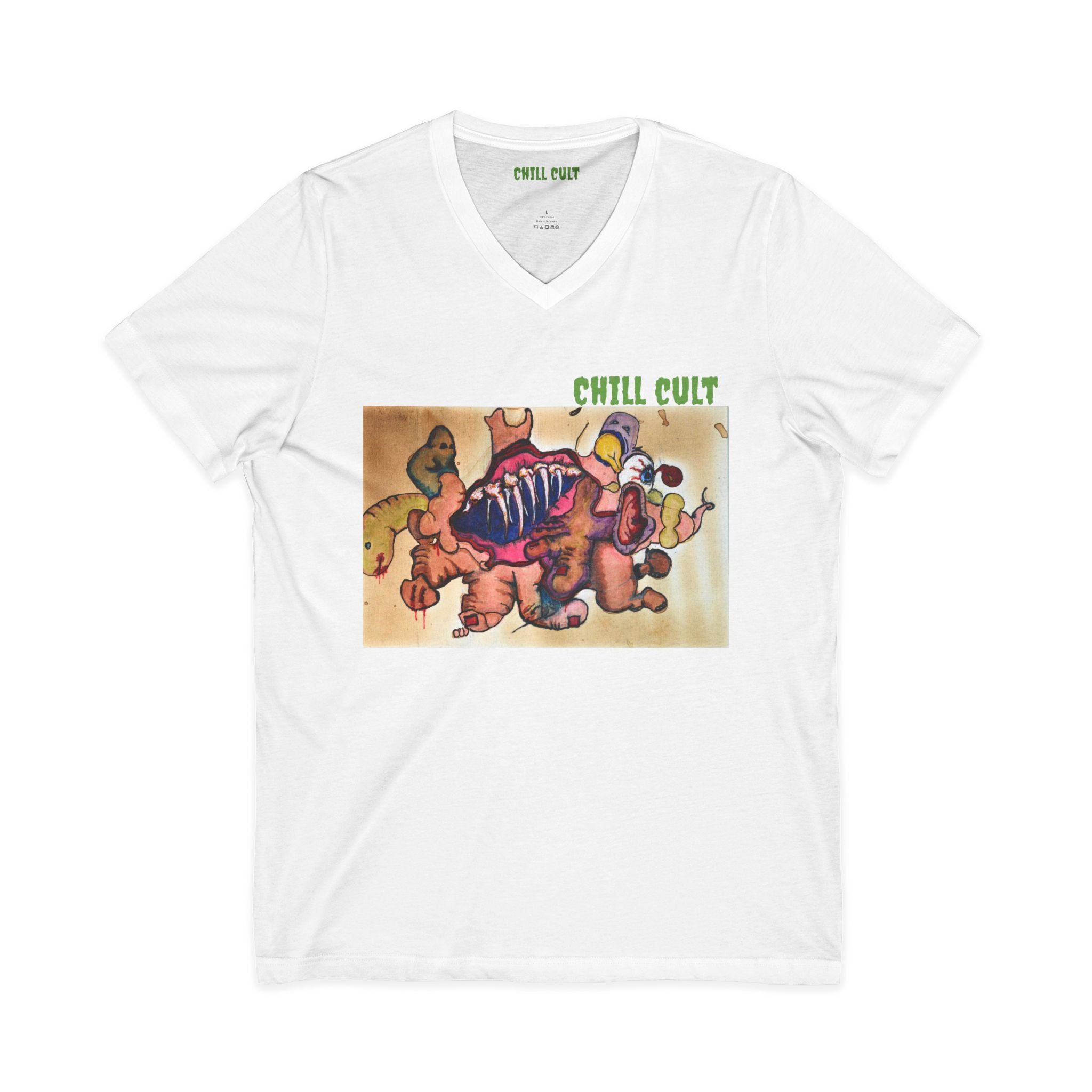 Pig stock V neck tee