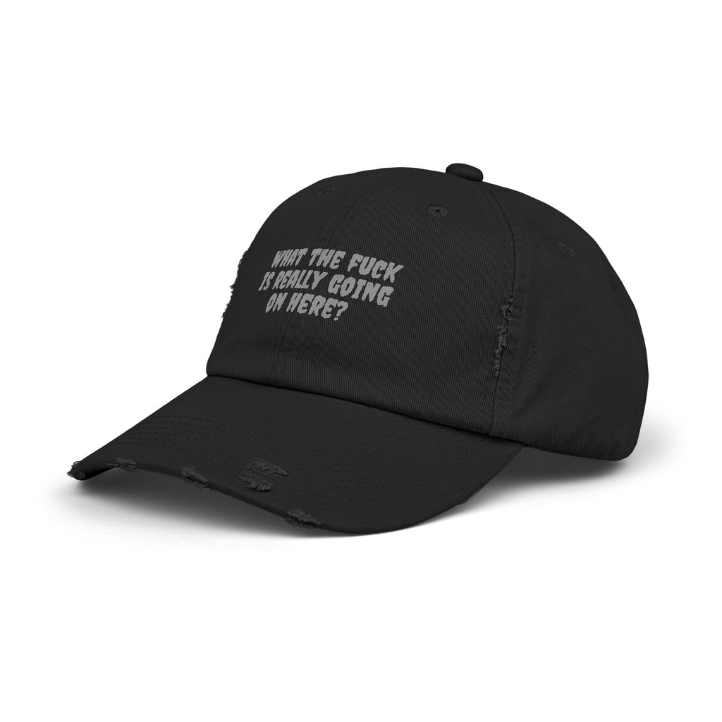 Distressed Cap - Funny Question Hat