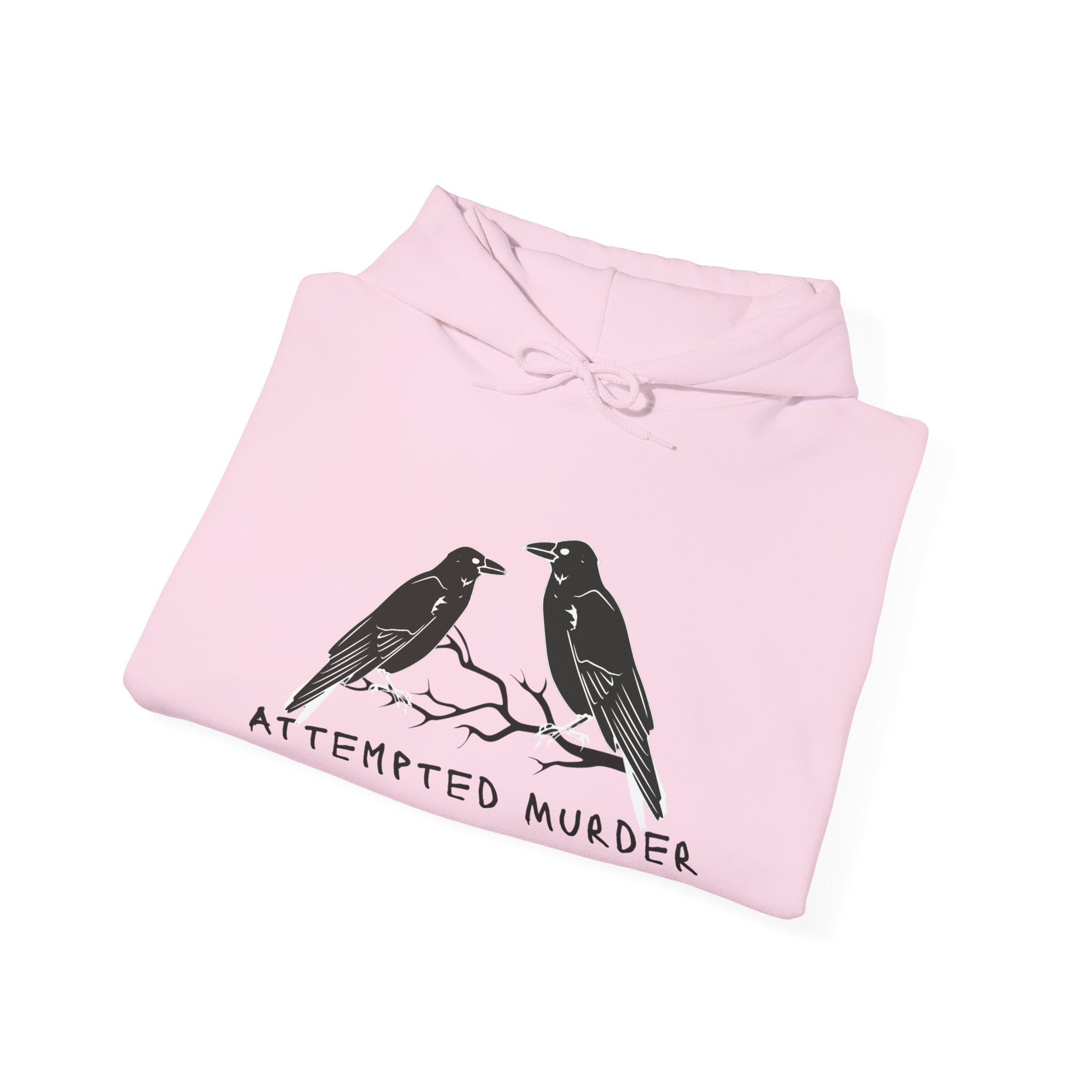 Humorous Unisex Hoodie- Attempted Murder Design