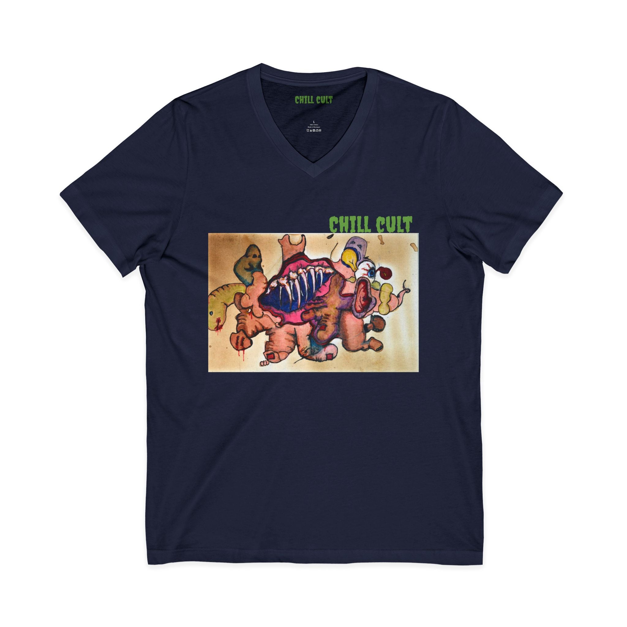 Pig stock V neck tee