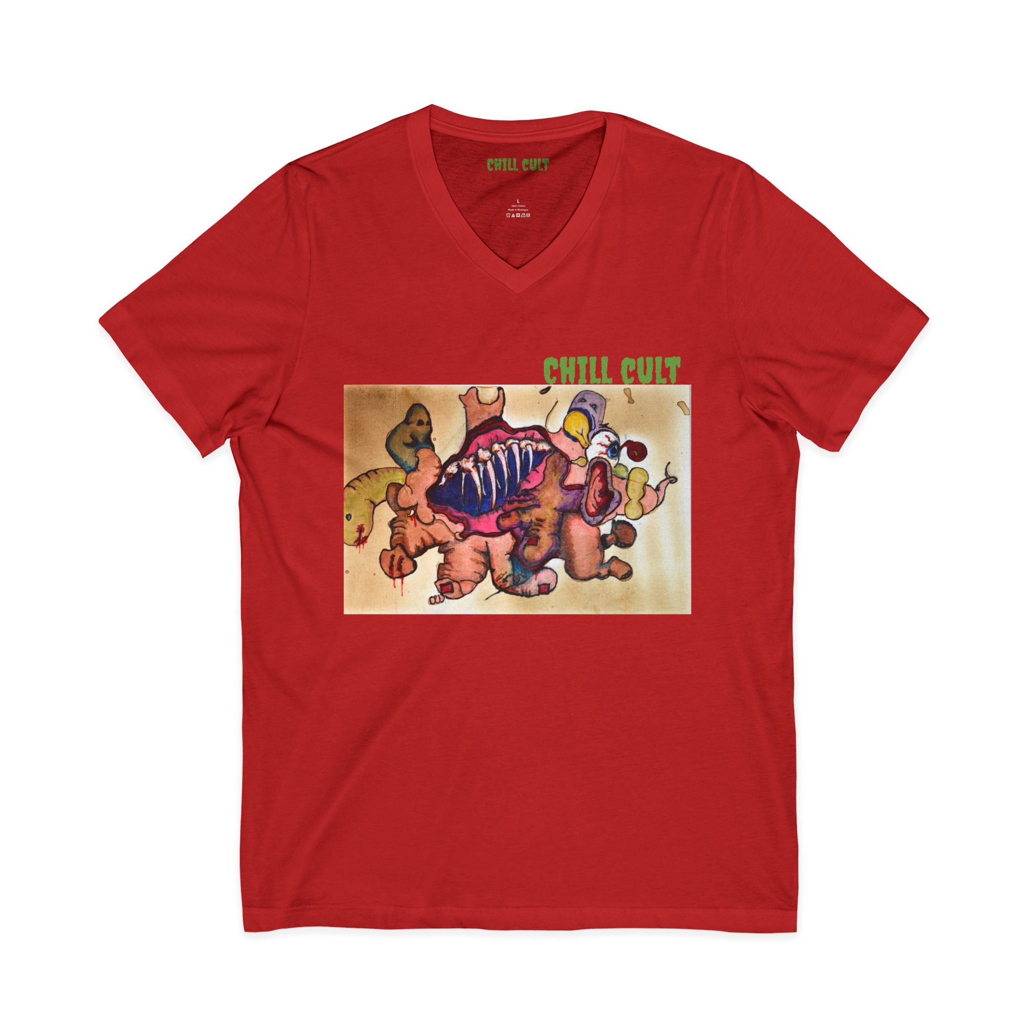 Pig stock V neck tee