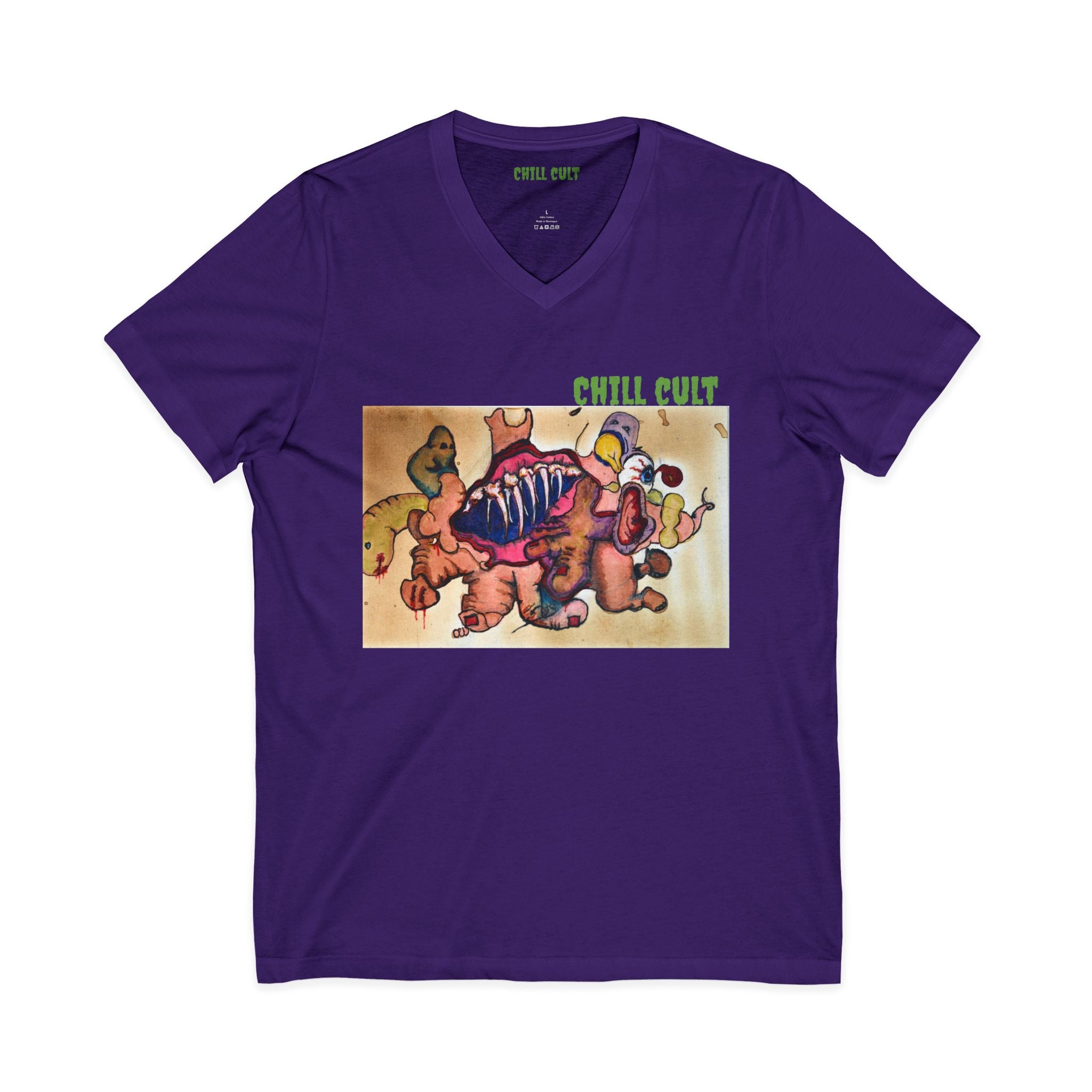Pig stock V neck tee